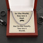 Dad Necklace Gift from Children with Message Card