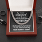 To My Daddy Gift from Unborn Baby – Cuban Chain with Heartfelt Message