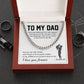 Necklace For Dad From Son With Message Card