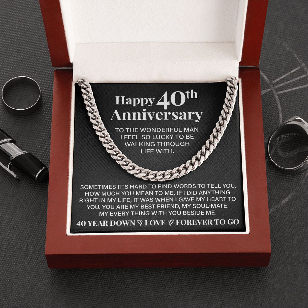 Happy 40th Anniversary To The Wonderful Man I Feel So Lucky To Be Walking Through Life With