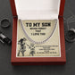 To My Son Never Forget That I Love You From Mom And Dad