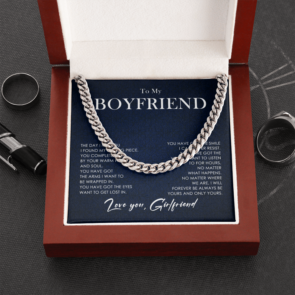 Gift for Boyfriend from Girlfriend with Heartfelt Message Card
