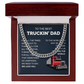Chain Gift For Trucker Dad with Message Card from Kids
