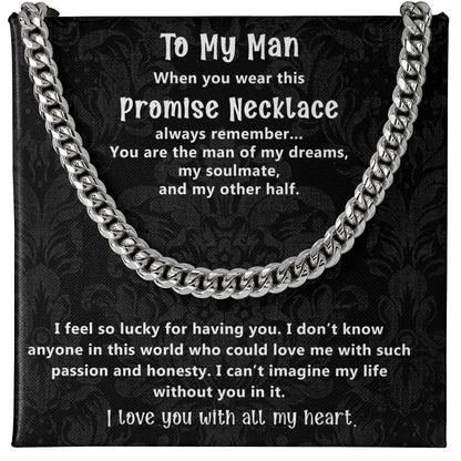 Romantic Gift for Boyfriend or Husband from Soulmate with Promise Message