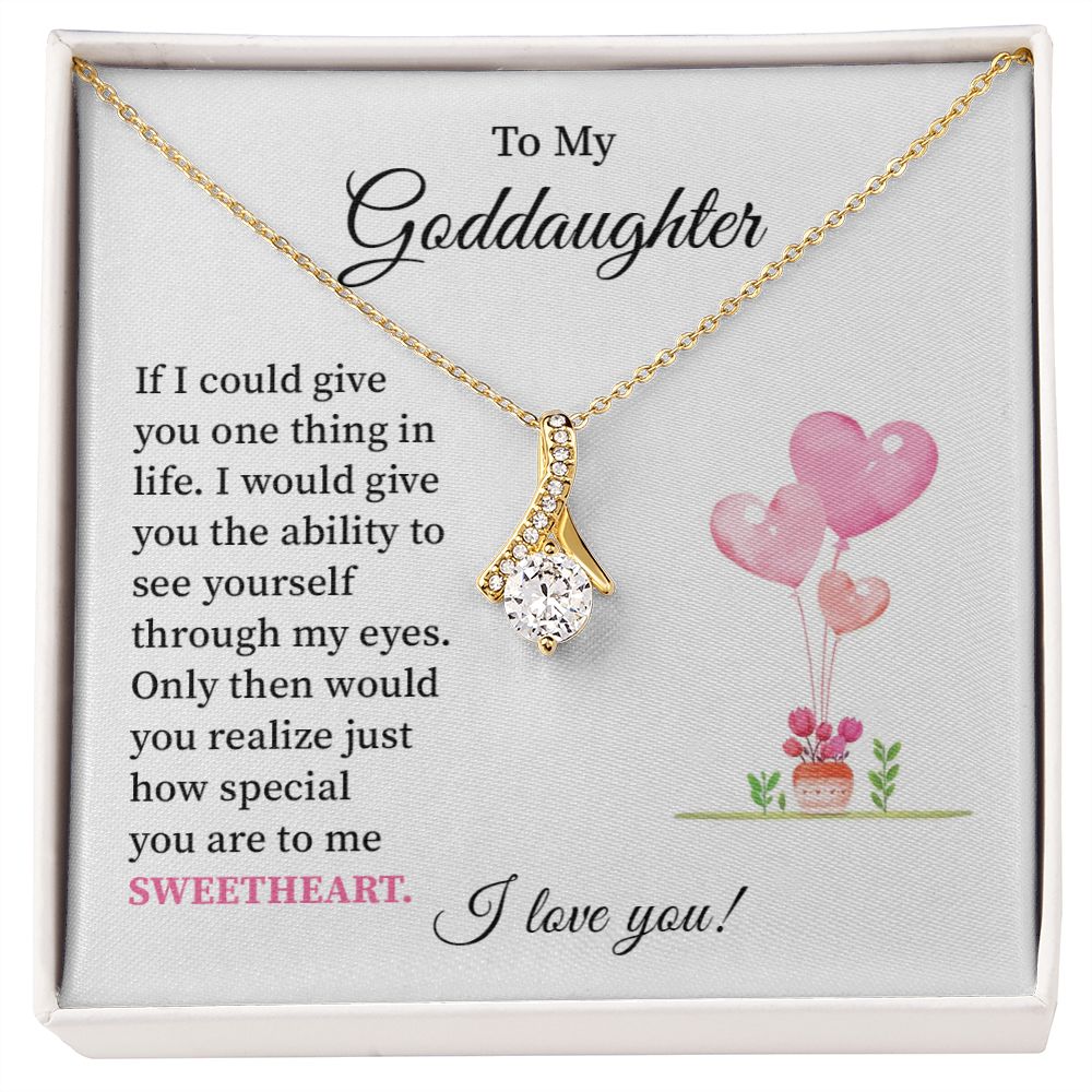 To My granddaughter I Love You - Alluring Beauty Necklace Gifts For Birthday Valentine's Day Mother's Day With Message Card
