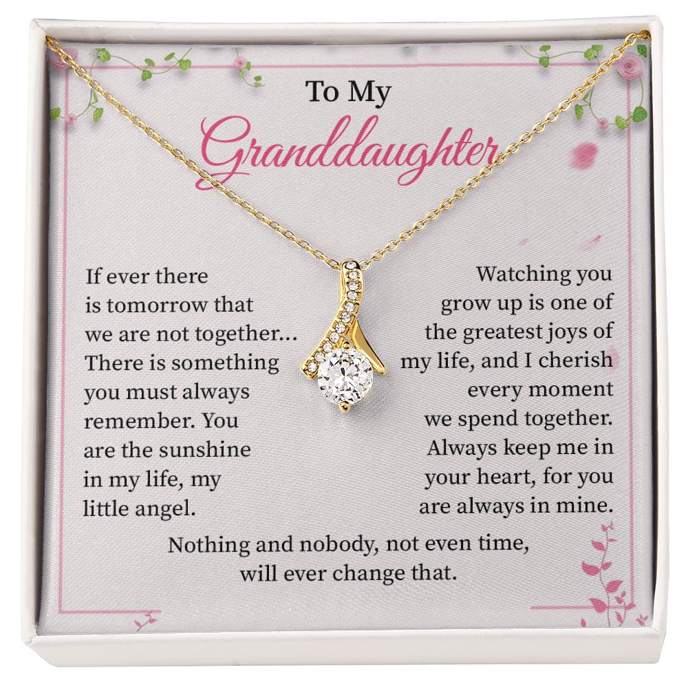 To My Granddaughter Nothing And Nobody, Not Even Time, Will Ever Change That