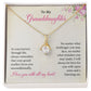 To My Granddaughter As Your Journey Through Life, Alluring Beauty Necklace For Women With Meaningful Message Card
