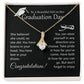 Graduation Necklace Gift For Girl With Encouragement Card