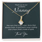 Nanny Necklace Thank You Gift with Heartfelt Message Card
