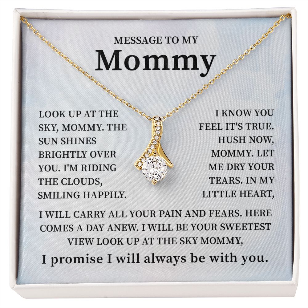 Lovely Message To My Mommy I Promise I Will Always Be With You, Birthday Valentine's Day Christmas Mother's Day Present With Heartfelt Message Card