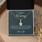 Nanny Necklace Thank You Gift with Heartfelt Message Card