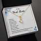 To My Work Bestie Necklace From Co-Work Friends Gift or Office Co Worker and Colleague  Sentimental Gold Necklace With Massage card