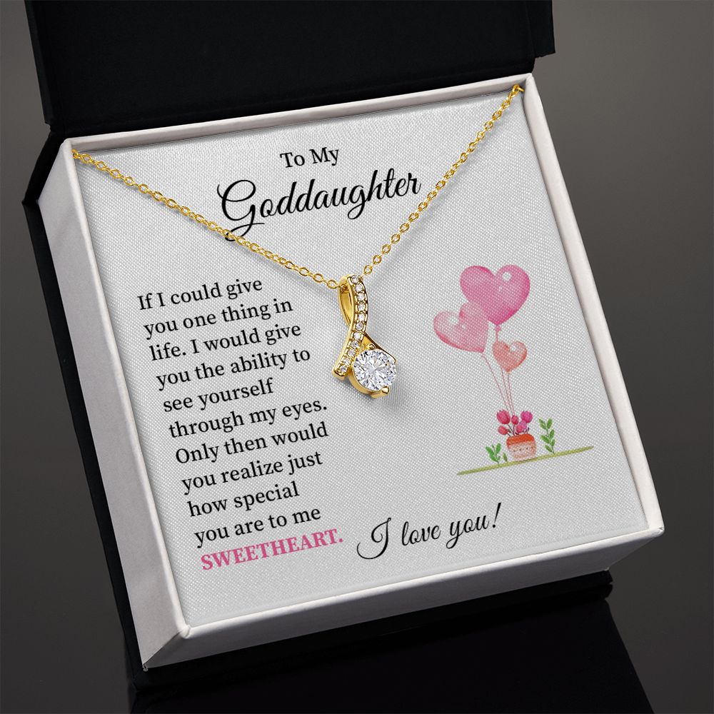 To My granddaughter I Love You - Alluring Beauty Necklace Gifts For Birthday Valentine's Day Mother's Day With Message Card