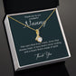 Nanny Necklace Thank You Gift with Heartfelt Message Card