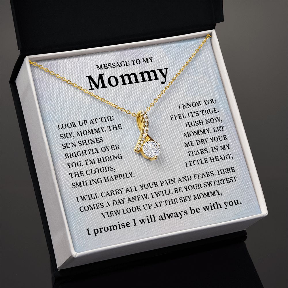 Lovely Message To My Mommy I Promise I Will Always Be With You, Birthday Valentine's Day Christmas Mother's Day Present With Heartfelt Message Card