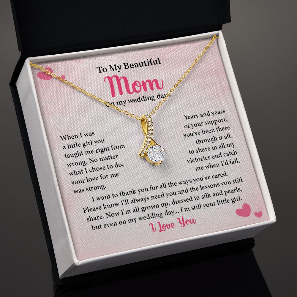 To My Beautiful Mom On My Wedding Days, I'm Still Your little Girl, I love You