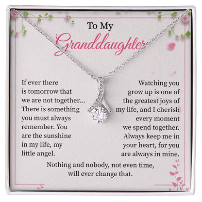 To My Granddaughter Nothing And Nobody, Not Even Time, Will Ever Change That