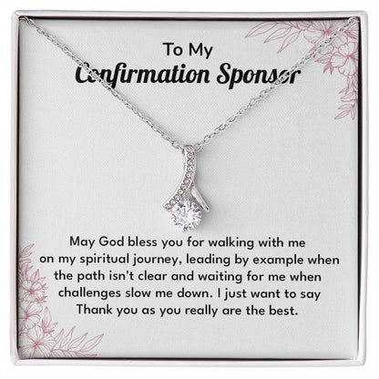 To My Conformation Sponsor May God Bless You For Walking With Me On My Spiritual Journey