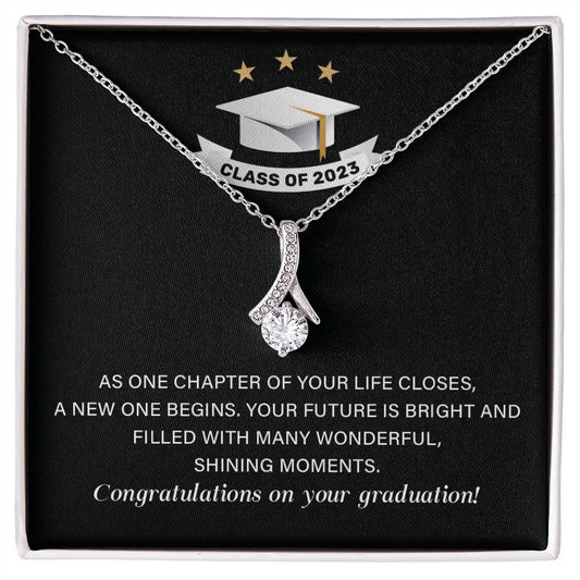 Class of 2023 Graduation Necklace - Commemorate Your Success with Elegance