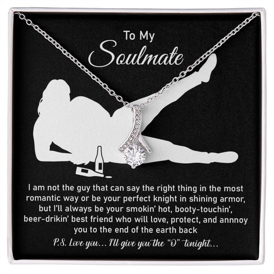 To My Soulmate From Husband Or Boyfriend, 18k Yellow Gold Finish For Women