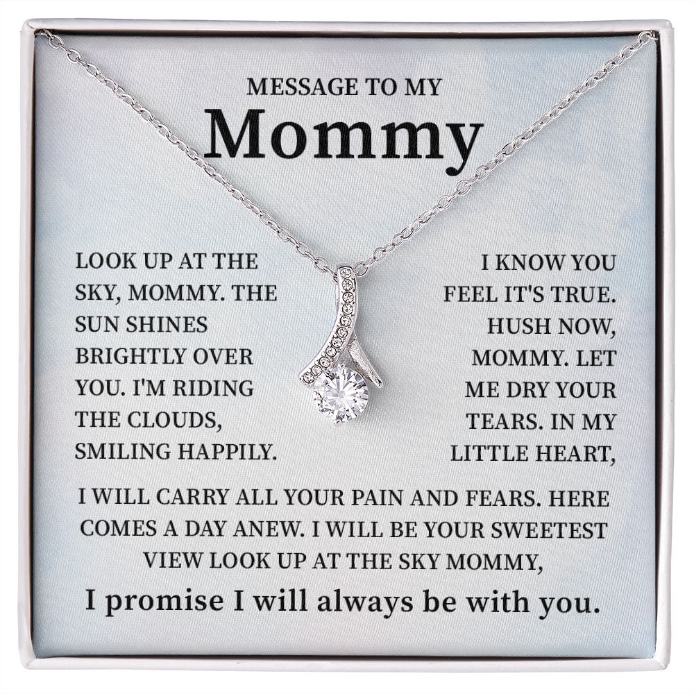 Lovely Message To My Mommy I Promise I Will Always Be With You, Birthday Valentine's Day Christmas Mother's Day Present With Heartfelt Message Card