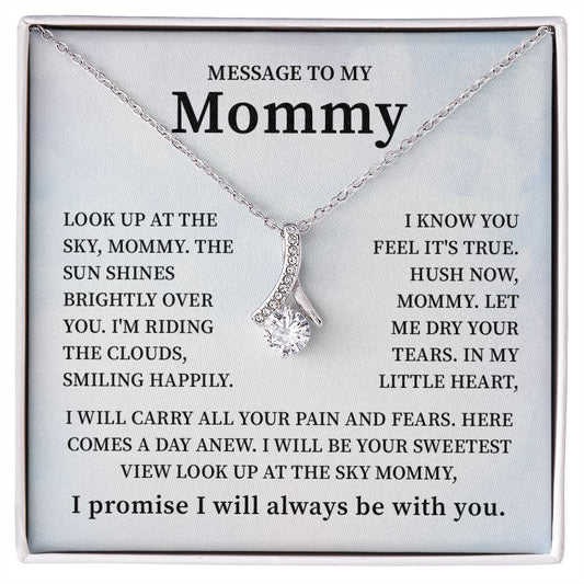 Lovely Message To My Mommy I Promise I Will Always Be With You, Birthday Valentine's Day Christmas Mother's Day Present With Heartfelt Message Card