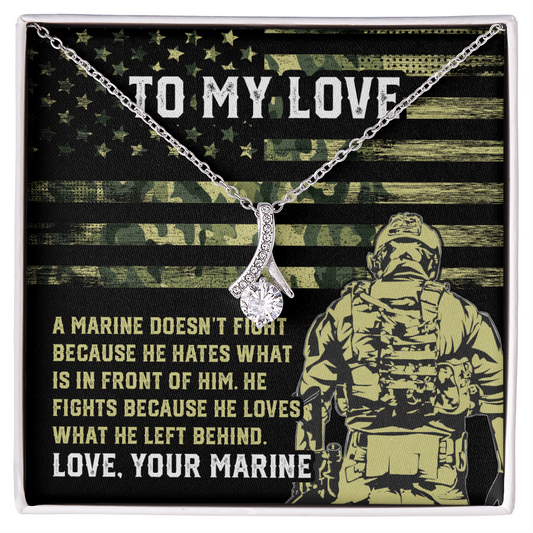 Anchored in Love: Necklace for a Marine's Wife - A Token of Strength and Support