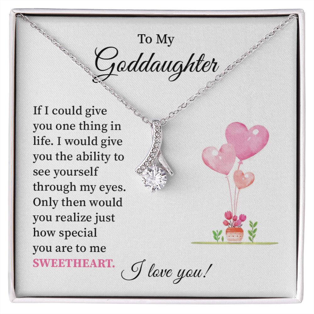 To My granddaughter I Love You - Alluring Beauty Necklace Gifts For Birthday Valentine's Day Mother's Day With Message Card