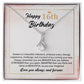 16th Birthday Necklace Gift with Meaningful Message