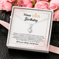 18th Birthday Necklace Gift with Motivational Card