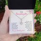 To My Granddaughter As Your Journey Through Life, Alluring Beauty Necklace For Women With Meaningful Message Card