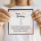 16th Birthday Necklace Gift with Meaningful Message