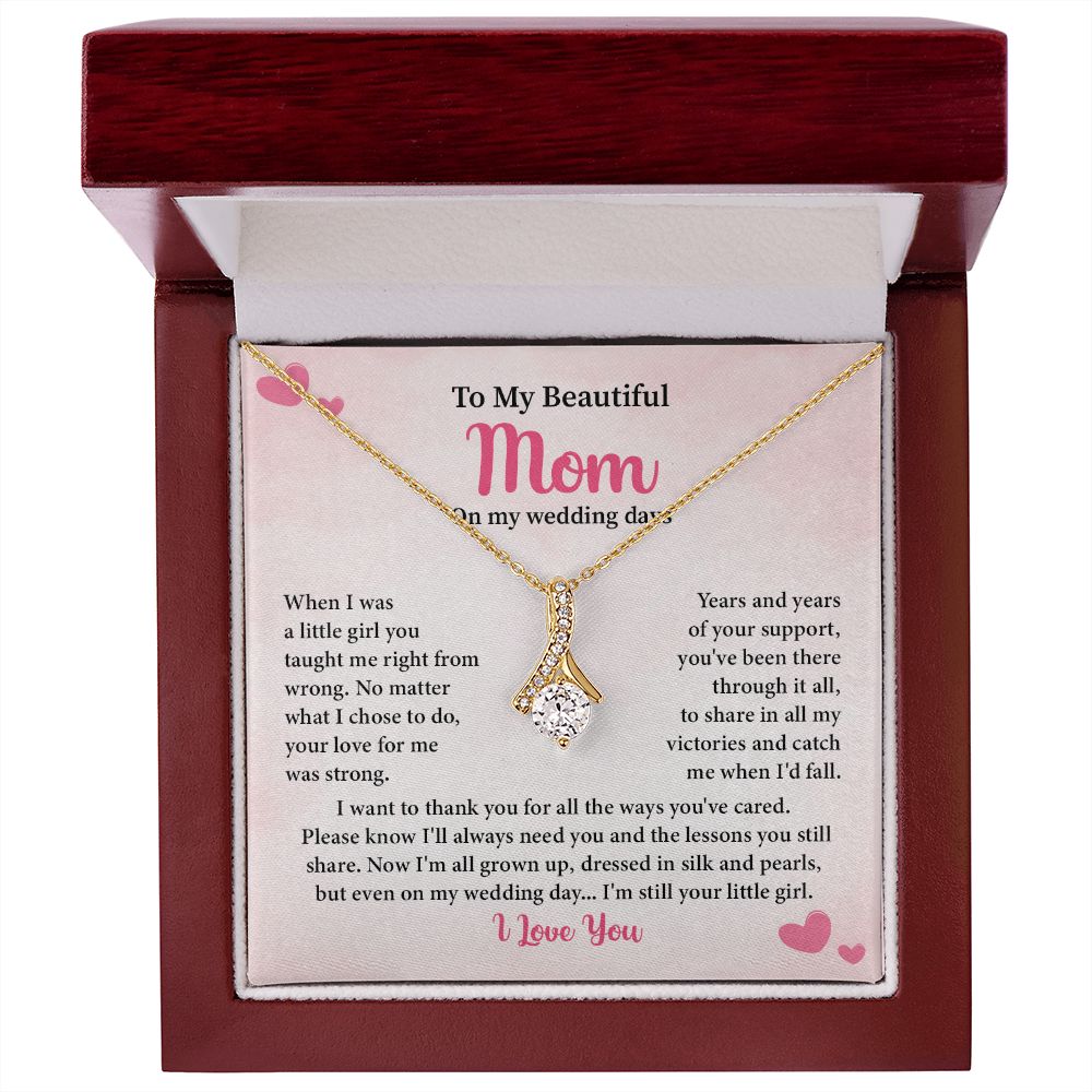 To My Beautiful Mom On My Wedding Days, I'm Still Your little Girl, I love You