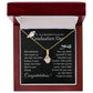 Graduation Necklace Gift For Girl With Encouragement Card