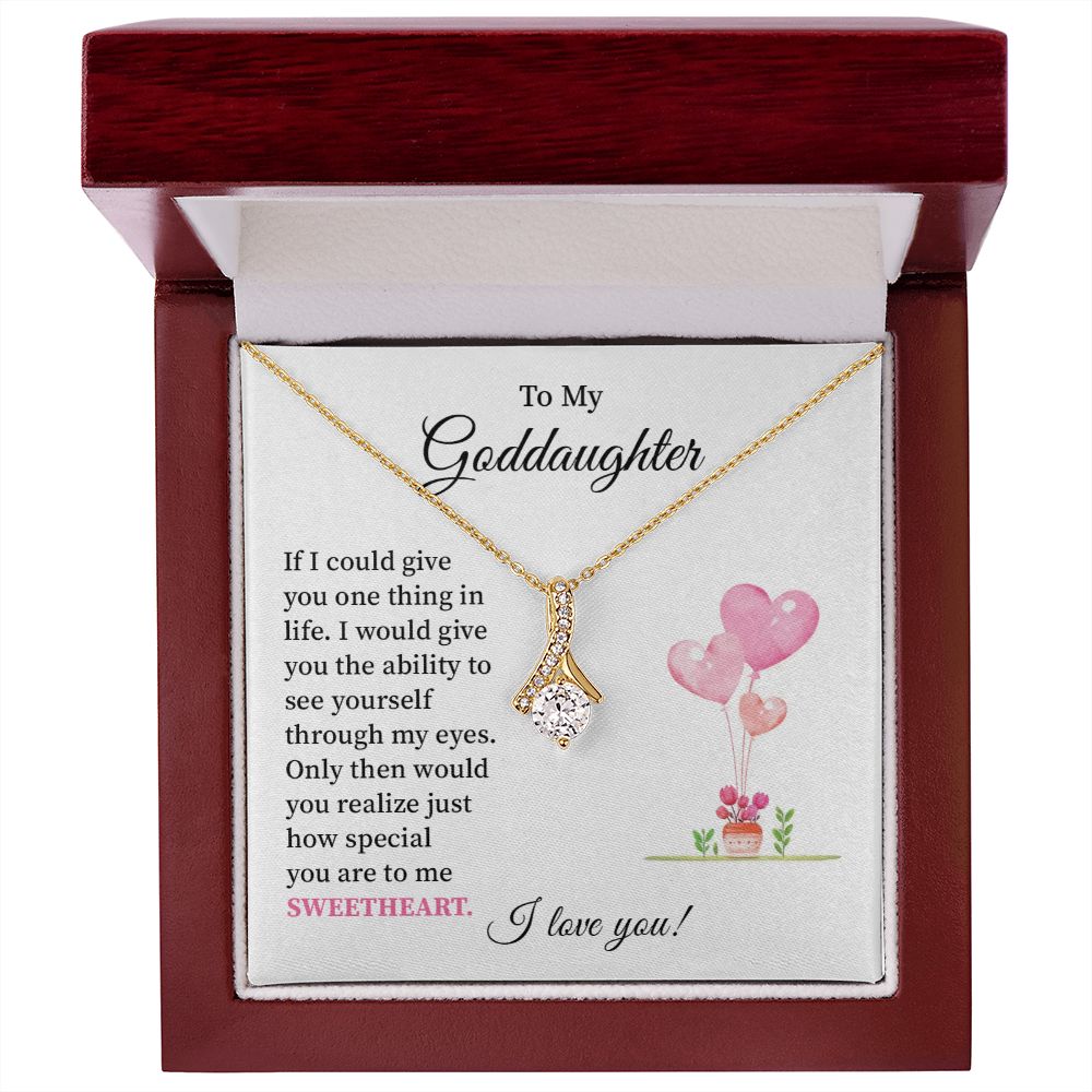 To My granddaughter I Love You - Alluring Beauty Necklace Gifts For Birthday Valentine's Day Mother's Day With Message Card