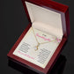 To My Granddaughter As Your Journey Through Life, Alluring Beauty Necklace For Women With Meaningful Message Card