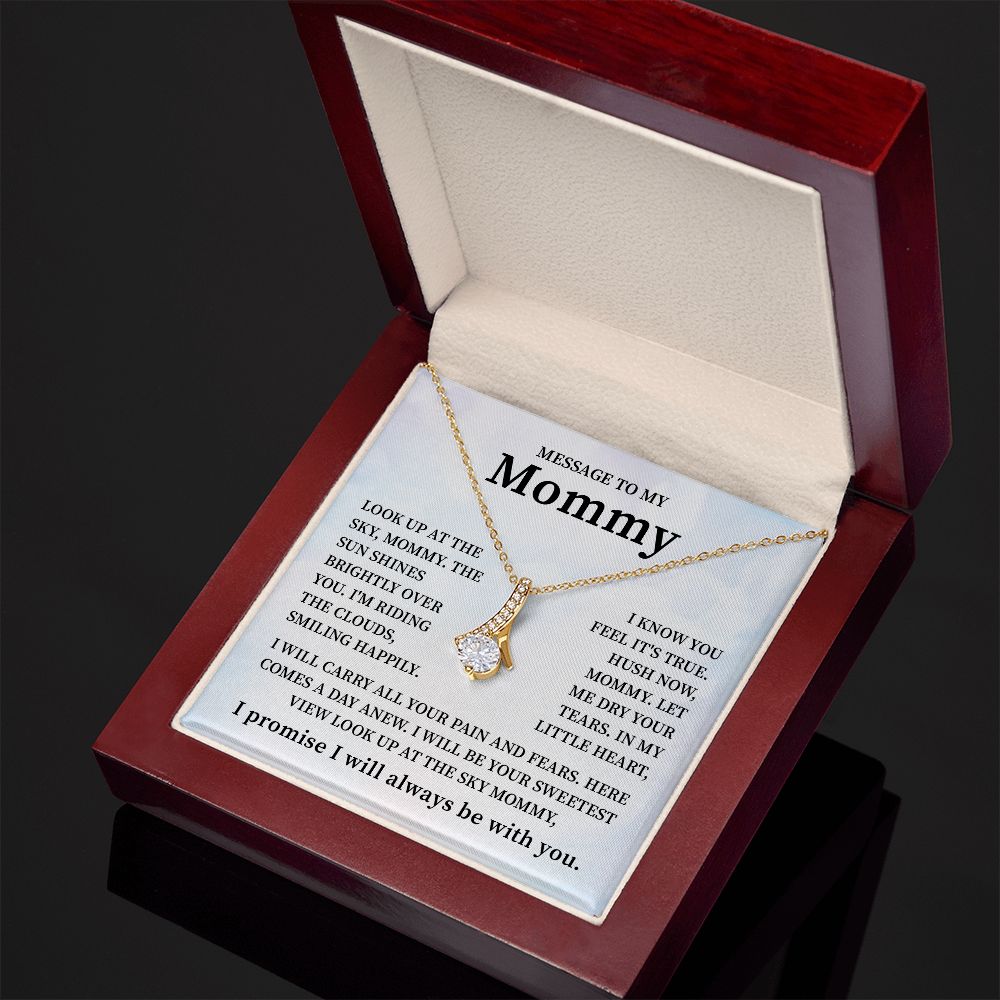 Lovely Message To My Mommy I Promise I Will Always Be With You, Birthday Valentine's Day Christmas Mother's Day Present With Heartfelt Message Card