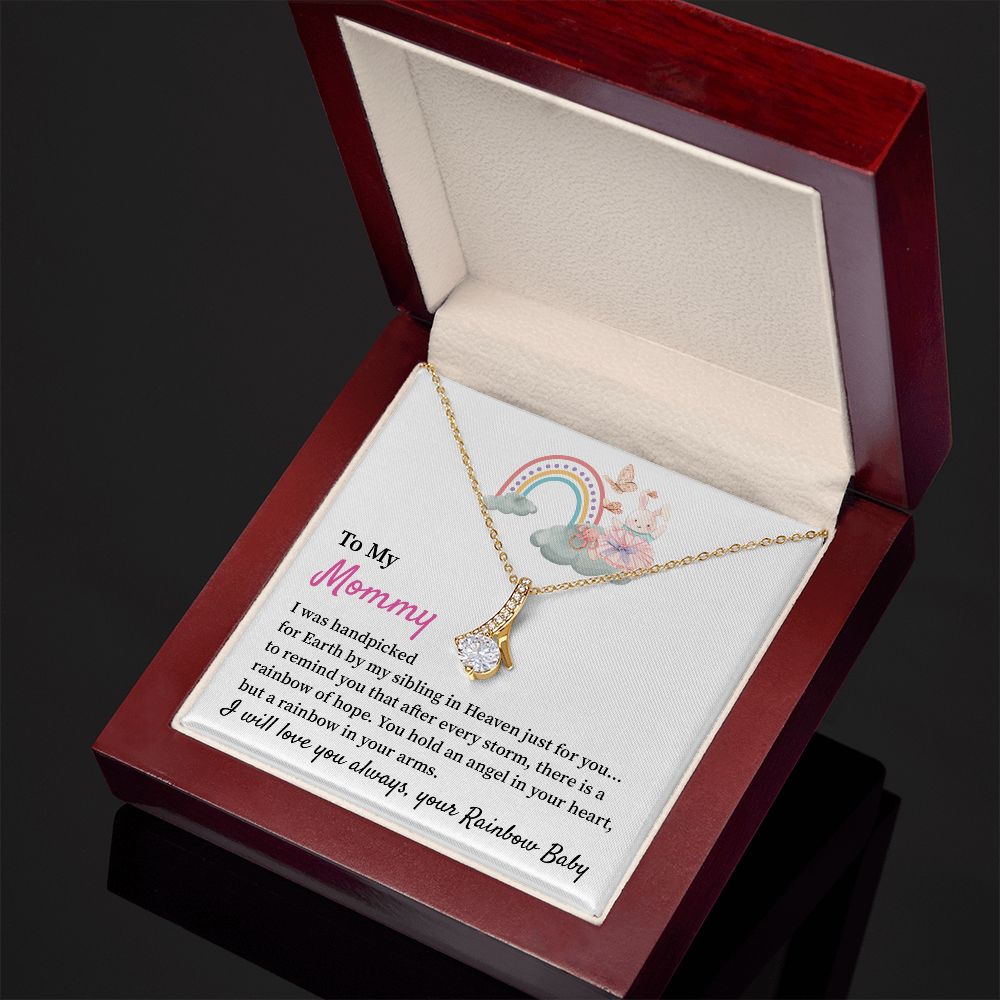Rainbow Baby Necklace for Mommy Hope & Remembrance Gift for Mom