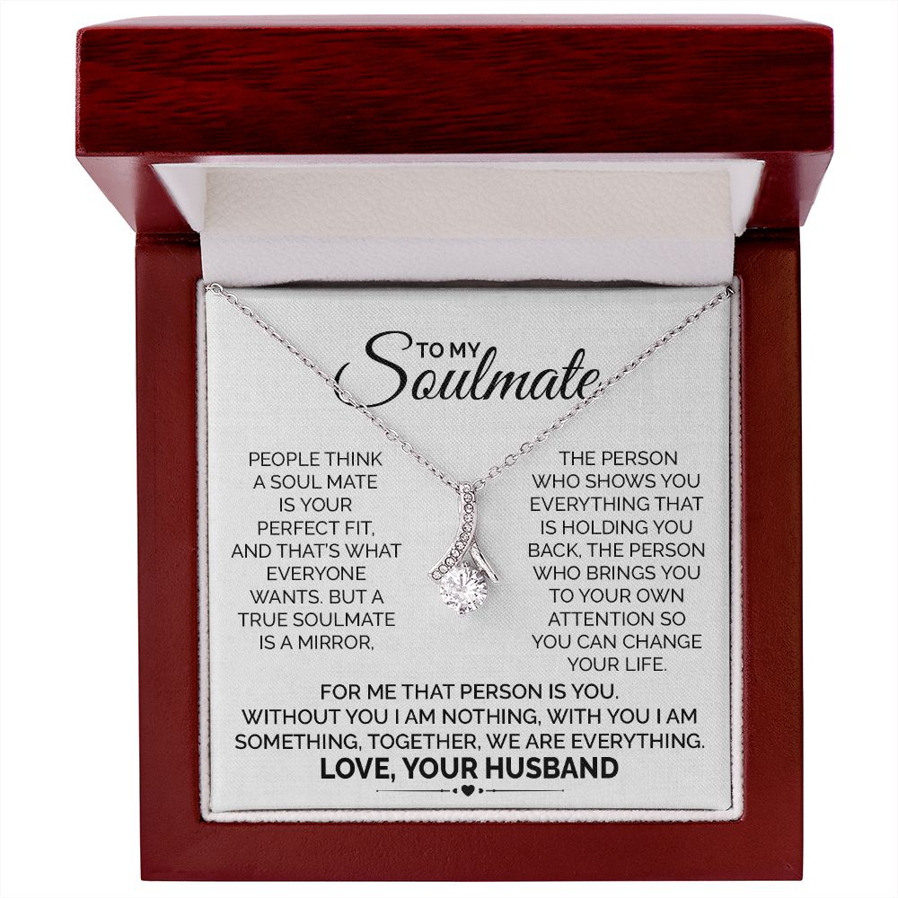 Soulmate Necklace Gift from Husband for Wife