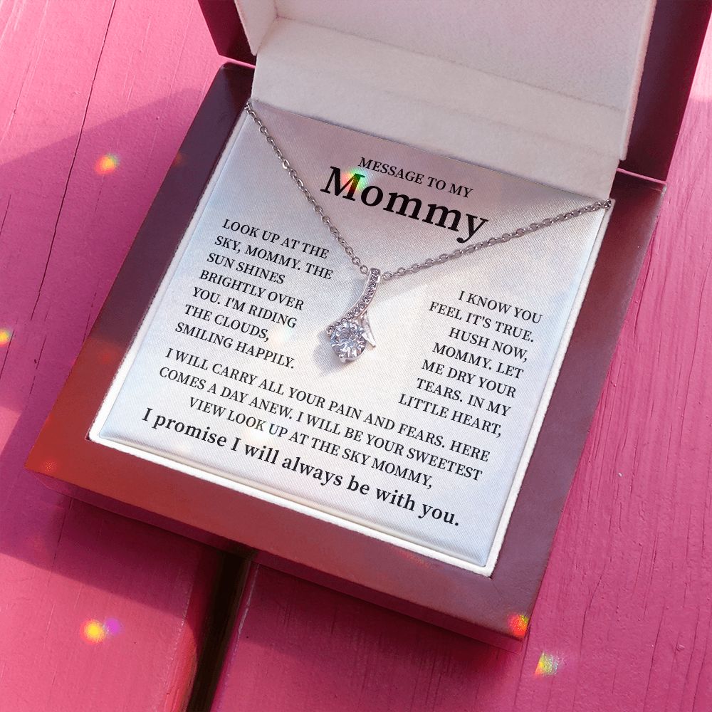 Lovely Message To My Mommy I Promise I Will Always Be With You, Birthday Valentine's Day Christmas Mother's Day Present With Heartfelt Message Card