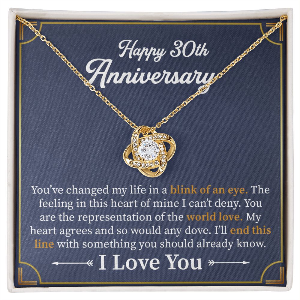 Happy 30th Anniversary You've Changed My Life I Love You