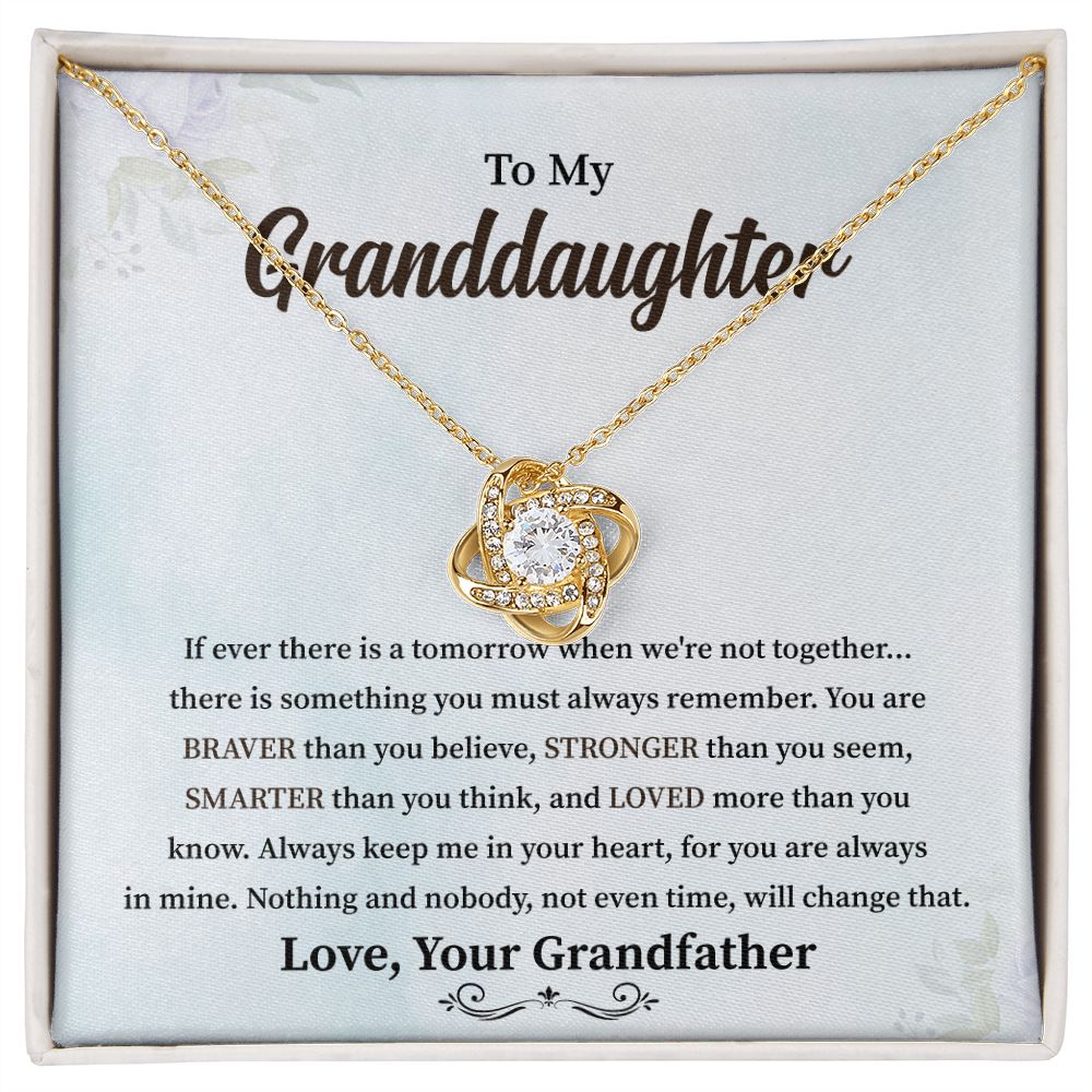 To My Granddaughter If Ever There Is A Tomorrow When We're Not Together Love, Your Grandfather