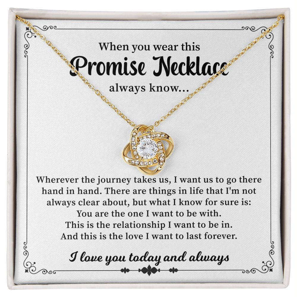 When You Wear This Promise Necklace Always Know