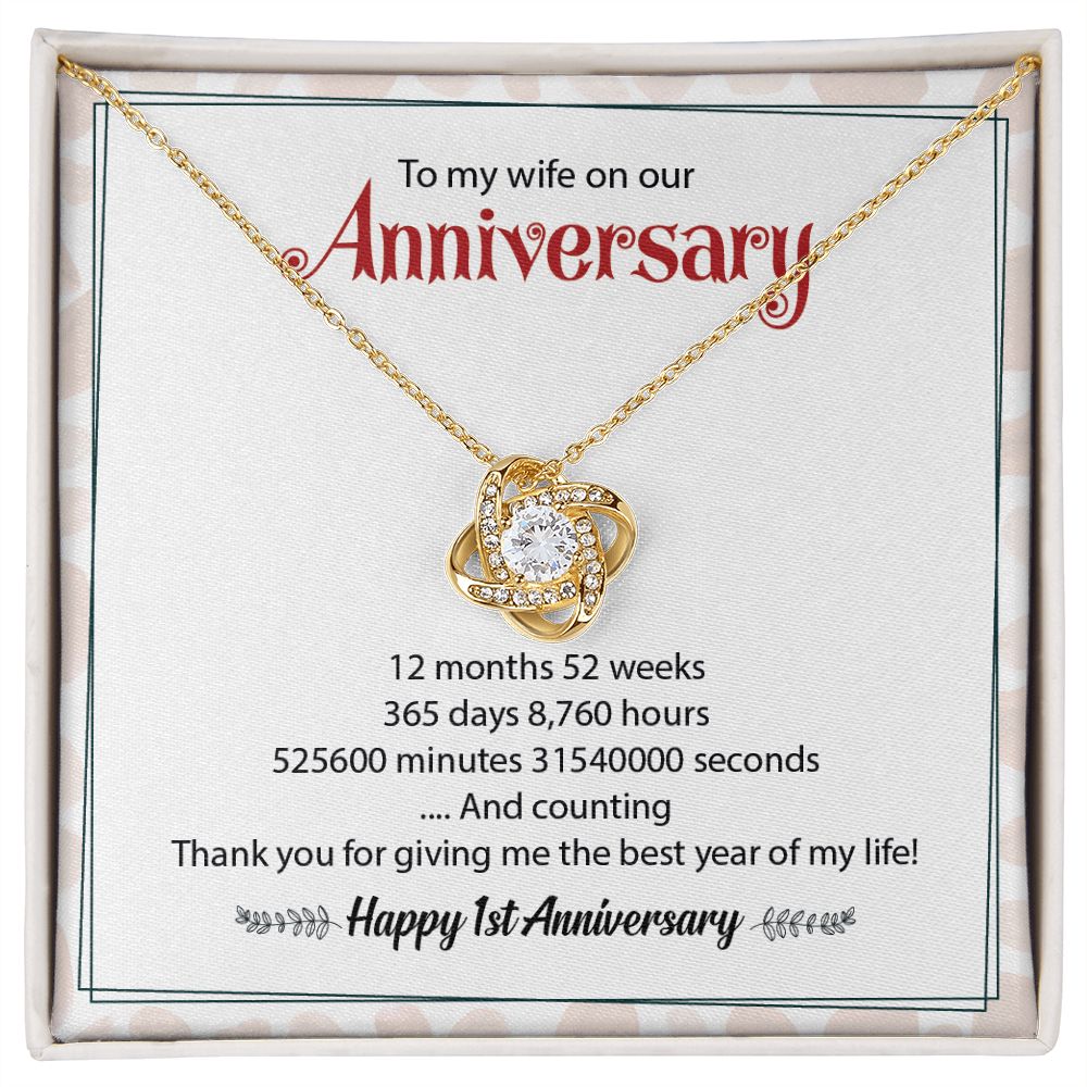 To My Wife On Our Happy 1st Anniversary  Thank You For Give Me The Best Year Of My Life