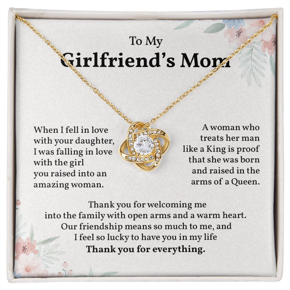 To My Girlfriend's Mom I Feel So Lucky TO Have You In My Life Thank You For Everything