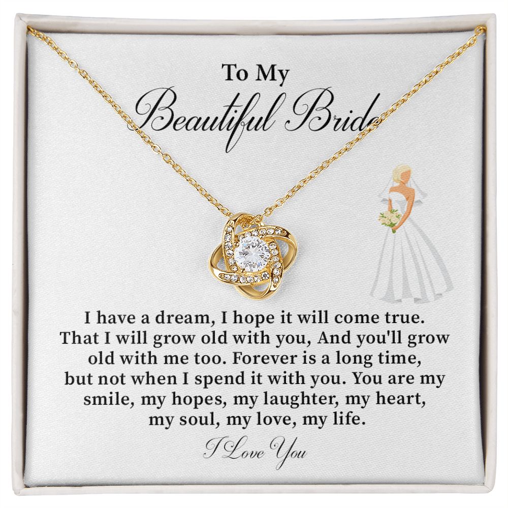 To My Beautiful Bride I Have A Dream, I Hope It Will Come True