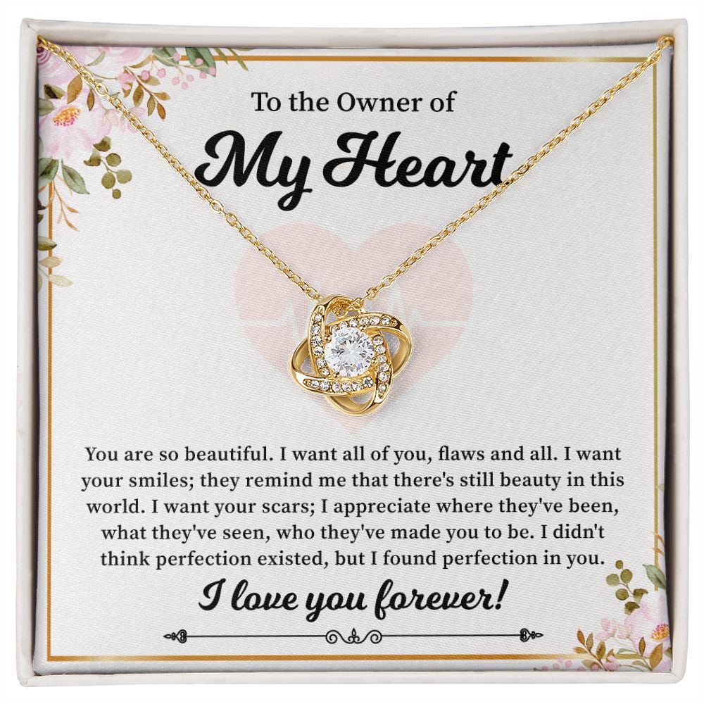 To The Owner Of My Heart I Love You Forever