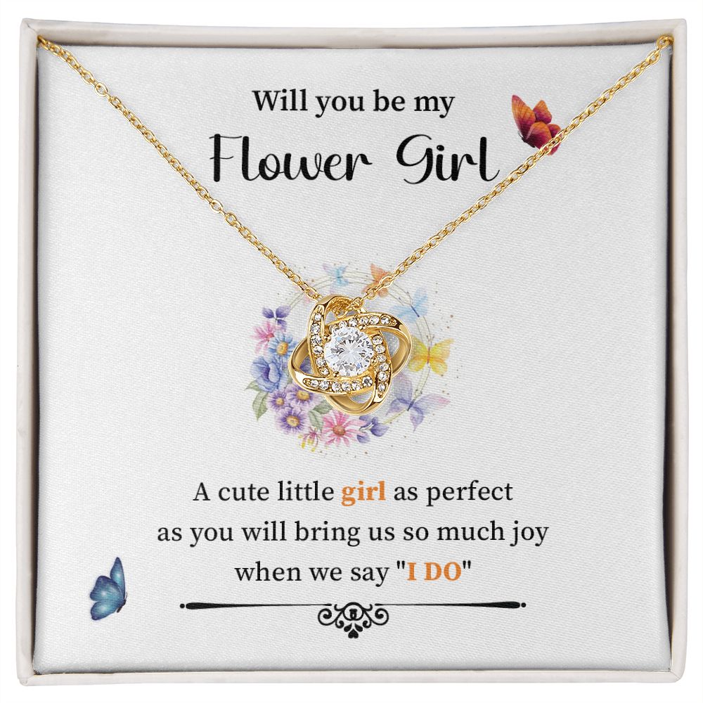 Flower girl - A cute little girl as perfect as you