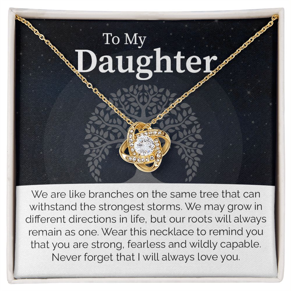 To My Daughter We are Like Branches on The Same Tree, Gifts For Daughter Birthday Valentine's Day From Mom or Dad