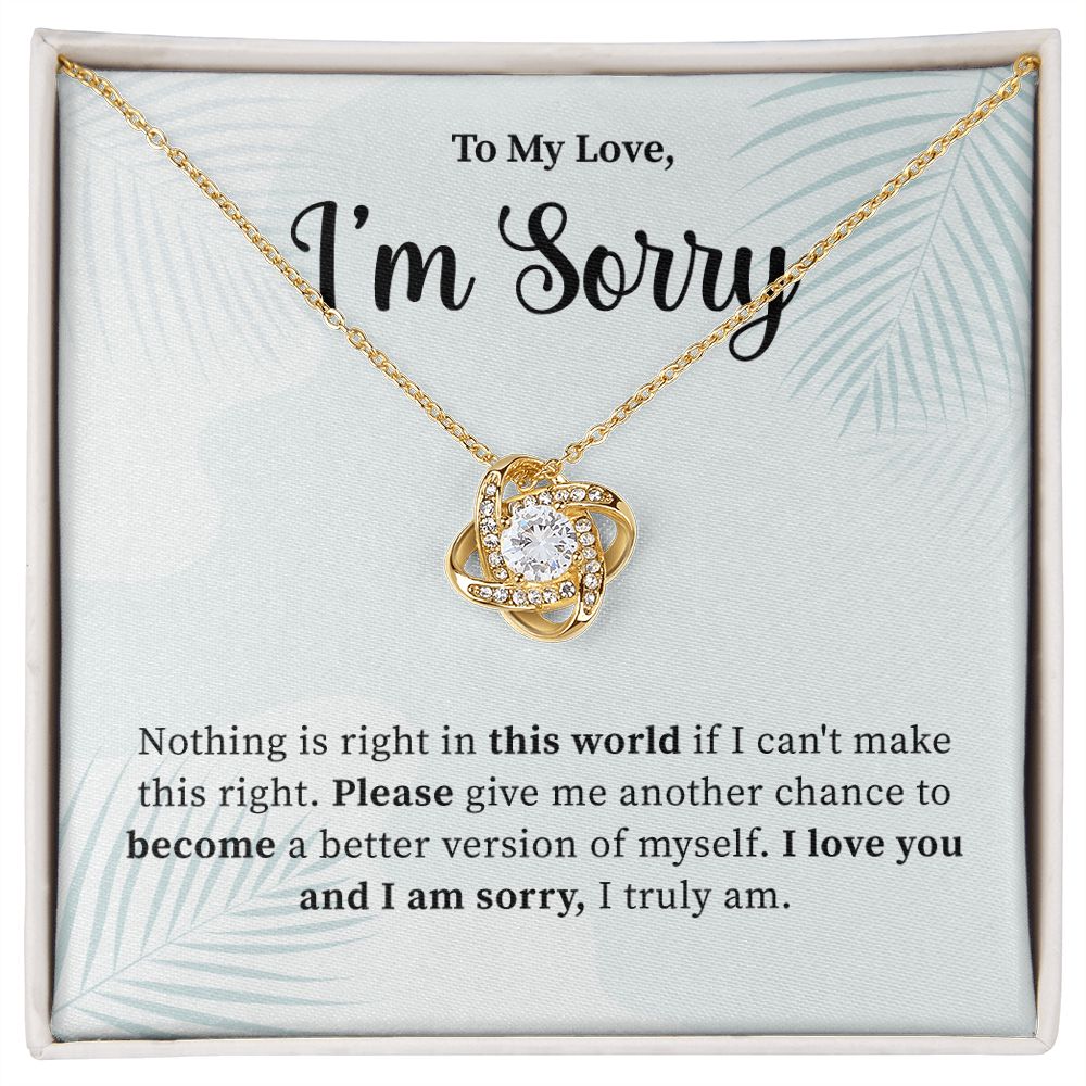 To My Love, I'm Truly Sorry